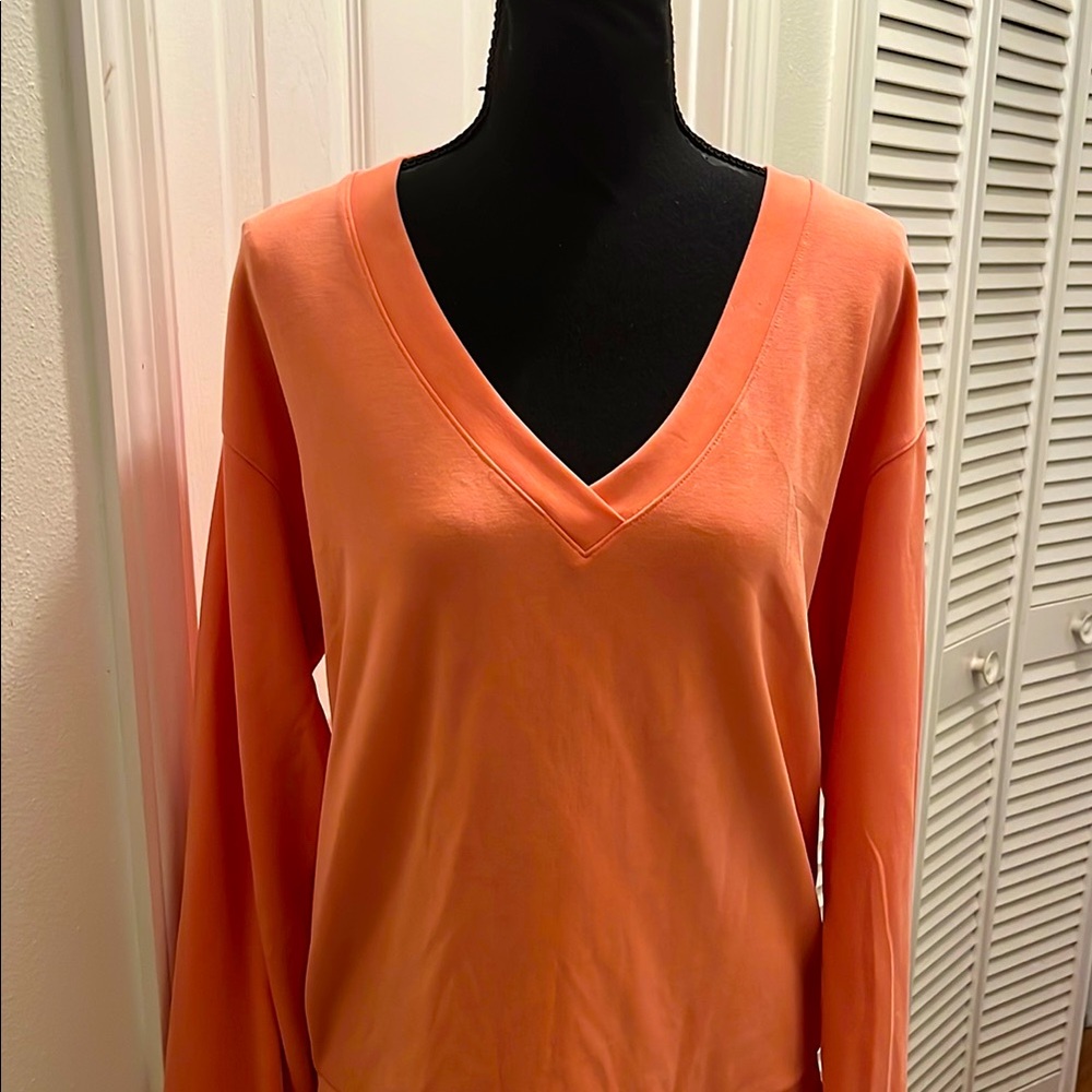 Athleta Sunrise V-Neck Long Sleeve Sweatshirt